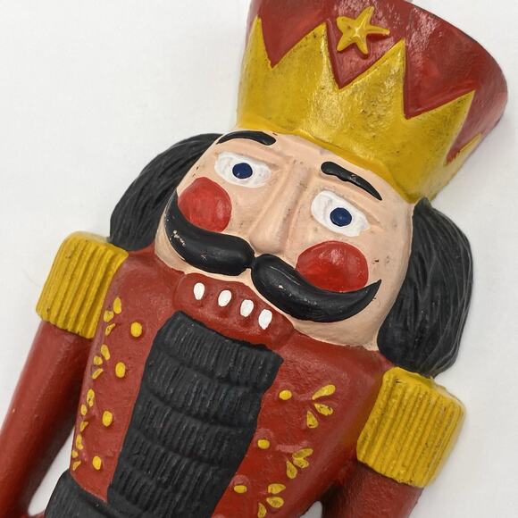 Midwest Of Cannon Falls Cast Iron Nutcracker Soldier Christmas Doorstop 11" Vtg - Picture 5 of 13